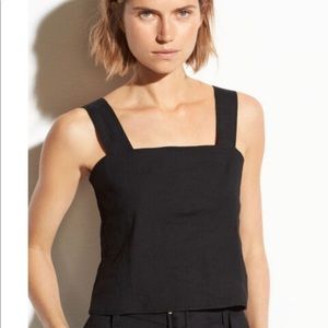 Vince Linen Wide Strap Tank